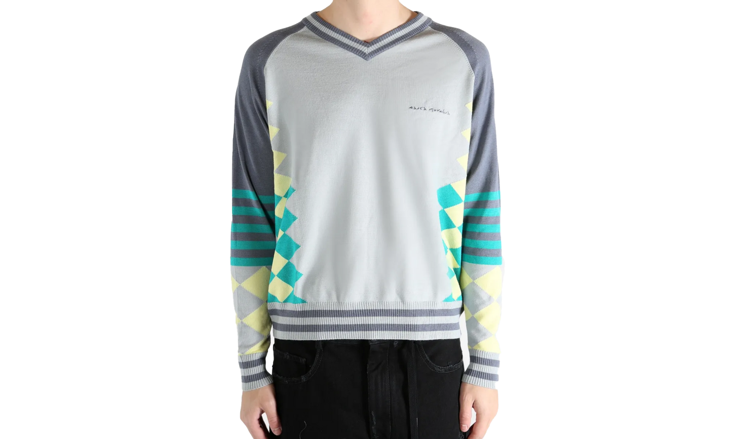 Laricoid Knit Jumper "Kiko Kostadinov - Blue Haze / Lemon" 2203A323 022