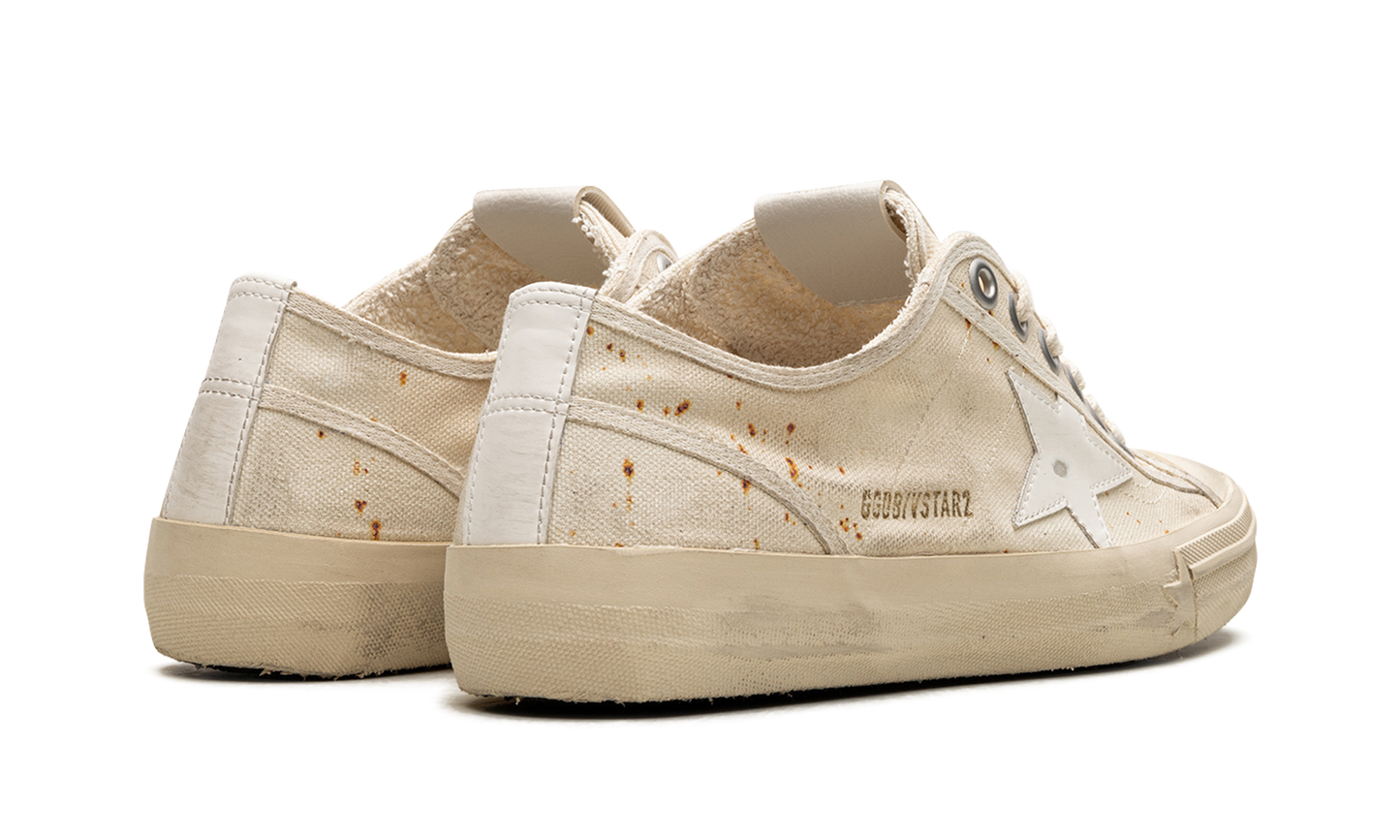 V-STAR 2 CANVAS UPPER LEATHER STAR "MILK WHITE"
