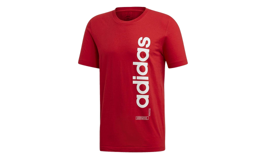 Vertical Graphic Tee Shirt "Scarlet / White" EJ9294