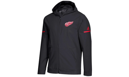NHL Detroit Red Wings Woven Full Zip Hoodie "Black / Red" D77159
