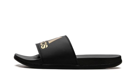 Adilette Comfort Slides "Core Black Gold Metallic" GY1946