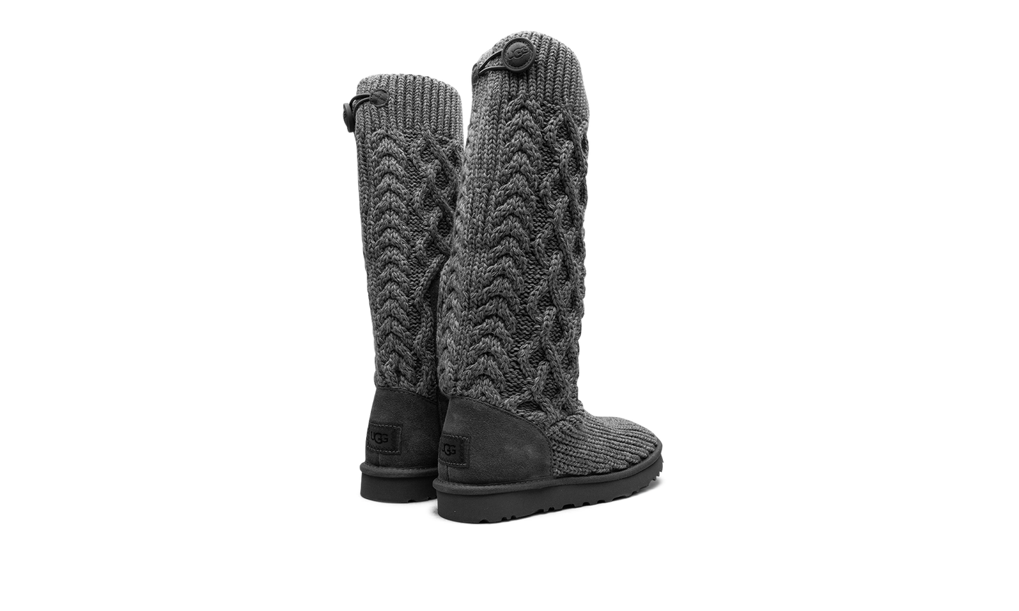 Classic Cardi Cabled Knit Boot WMNS "Grey" 1146010 GREY